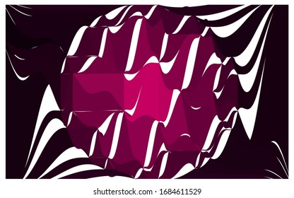 Ilustración poligonal vector rosa oscuro, que consiste en triángulos con una piedra en el centro. Diseño triangular de un enorme diamante para su negocio. Fondo geométrico creativo de las gemas.