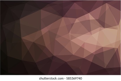 Dark Pink vector polygonal illustration, which consist of triangles. Triangular pattern for your business design. Geometric background in Origami style with gradient. 