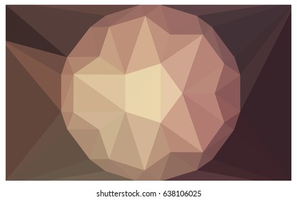 Dark Pink vector polygonal illustration, which consist of triangles with a gemstone in center. Triangular design of a huge diamond for your business. Creative geometric background of gems.