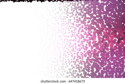 Dark Pink vector polygonal illustration consisting of rectangles. Rectangular design for your business. Creative geometric background in origami style with gradient.