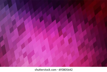 Dark Pink vector polygonal illustration, which consist of rectangles. Rectangular pattern for your business design. Geometric background in Origami style with gradient. 