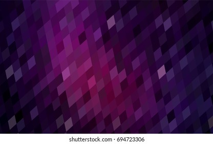Dark Pink vector polygonal illustration, which consist of rectangles. Rectangular pattern for your business design. Geometric background in Origami style with gradient. 