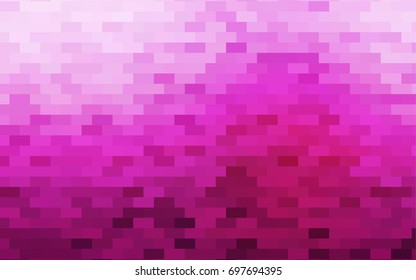 Dark Pink vector polygonal illustration consisting of rectangles. Rectangular design for your business. Creative geometric background in origami style with gradient.
