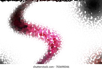 Dark Pink vector polygonal illustration, which consist of rectangles. Rectangular pattern for your business design. Geometric background in Origami style with gradient. 