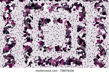 Dark Pink vector polygonal illustration consisting of rectangles. Rectangular design for your business. Creative geometric background in origami style with gradient.