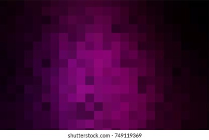 Dark Pink vector polygonal illustration consisting of rectangles. Rectangular design for your business. Creative geometric background in origami style with gradient.