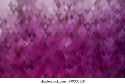Dark Pink vector polygonal illustration consisting of rectangles. Rectangular design for your business. Creative geometric background in origami style with gradient.
