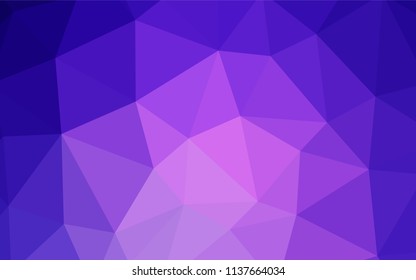 Dark Pink vector polygonal pattern. A completely new color illustration in a polygonal style. Completely new template for your banner.