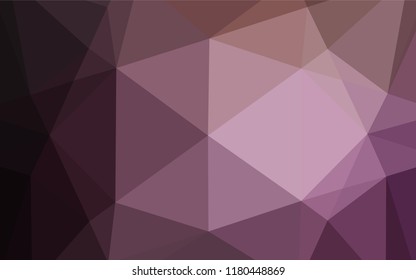 Dark Pink vector polygonal pattern. Shining colored illustration in a Brand new style. The elegant pattern can be used as part of a brand book.