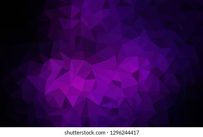 Dark Pink vector polygonal pattern. A completely new color illustration in a polygonal style. Template for cell phone's backgrounds.