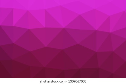 Dark Pink vector polygonal pattern. A completely new color illustration in a vague style. Brand new style for your business design.