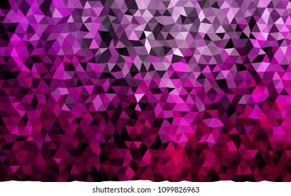 Dark Pink vector polygonal template. Creative geometric illustration in Origami style with gradient. The polygonal design can be used for your web site.