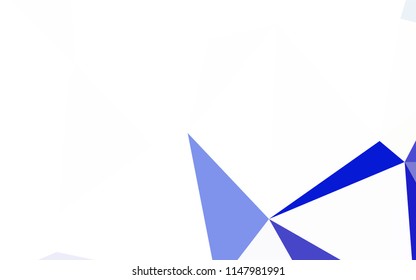 Dark Pink vector polygonal template. Triangular geometric sample with gradient.  A completely new design for your leaflet.
