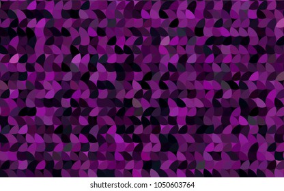 Dark Pink vector red banner with set of circles, dots. Donuts Background. Creative Design Template. Technological halftone illustration.