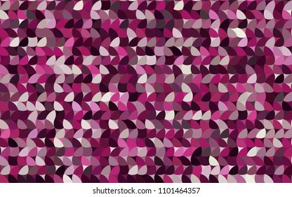 Dark Pink vector red banner with set of circles, dots. Donuts Background. Creative Design Template. Technological halftone illustration.