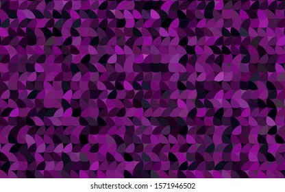 Dark Pink vector red banner with set of circles, dots. Donuts Background. Creative Design Template. Technological halftone illustration.