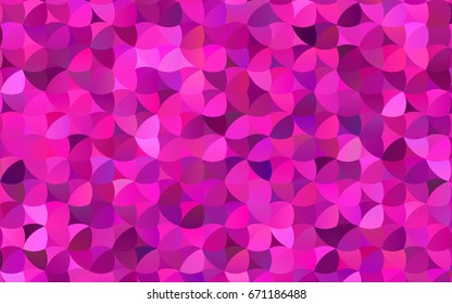 Dark Pink vector red banner with set of circles, dots. Donuts Background. Creative Design Template. Technological halftone illustration.