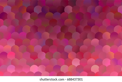 Dark Pink vector red banner with set of circles, dots. Donuts Background. Creative Design Template. Technological halftone illustration.