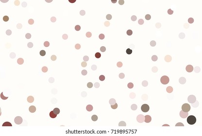 Dark Pink vector red banner with set of circles, dots. Donuts Background. Creative Design Template. Technological halftone illustration.