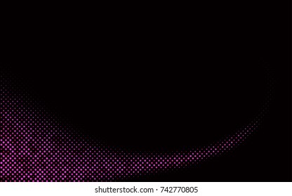 Dark Pink vector red banner with set of circles, dots. Donuts Background. Creative Design Template. Technological halftone illustration.