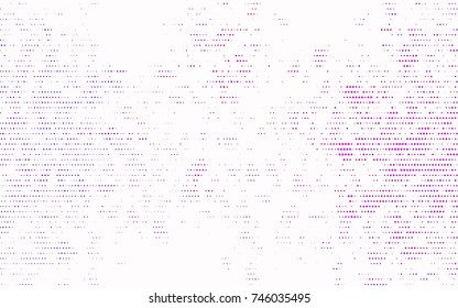 Dark Pink vector red banner with set of circles, dots. Donuts Background. Creative Design Template. Technological halftone illustration.