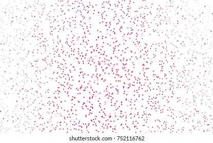 Dark Pink vector red banner with set of circles, dots. Donuts Background. Creative Design Template. Technological halftone illustration.