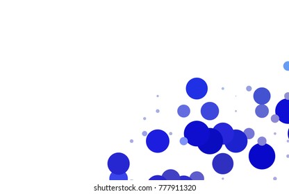 Dark Pink vector red banner with set of circles, dots. Donuts Background. Creative Design Template. Technological halftone illustration.