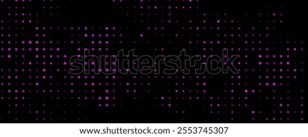 Dark Pink vector red banner with set of circles, dots. Donuts Background. Creative Design Template. Technological halftone illustration.