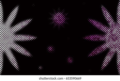 Dark Pink vector red pattern of geometric circles, shapes. Colorful mosaic banner. Geometric background with colored disks.