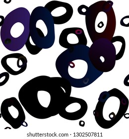 Dark Pink vector seamless backdrop with dots, spots. Illustration with set of shining colorful abstract circles. Pattern for design of fabric, wallpapers.