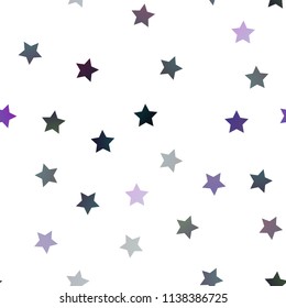 Dark Pink vector seamless background with colored stars. Modern geometrical abstract illustration with stars. Best design for your ad, poster, banner.