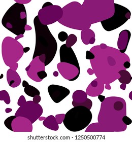 Dark Pink vector seamless background with bubbles. Abstract illustration with colored bubbles in nature style. Design for textile, fabric, wallpapers.