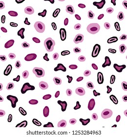 Dark Pink vector seamless background with bubbles. Illustration with set of shining colorful abstract circles. Trendy design for wallpaper, fabric makers.
