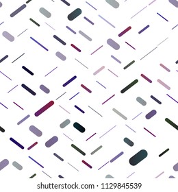Dark Pink vector seamless cover with long lines. Glitter abstract illustration with colored sticks. The pattern can be used as ads, poster, banner for commercial.