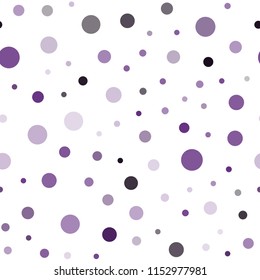 Dark Pink vector seamless cover with spots. Modern abstract illustration with colorful water drops. Design for textile, fabric, wallpapers.