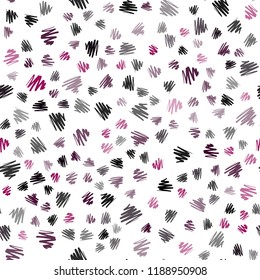 Dark Pink vector seamless cover with stright stripes. Shining colored illustration with sharp stripes. Pattern for ads, posters, banners.