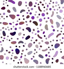 Dark Pink vector seamless cover with circles. Illustration with set of shining colorful abstract circles. Pattern for trendy fabric, wallpapers.