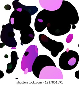 Dark Pink vector seamless cover with circles. Colorful illustration with blurred circles in nature style. Pattern for design of window blinds, curtains.