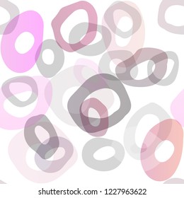 Dark Pink vector seamless cover with circles. Illustration with set of shining colorful abstract circles. Template for business cards, websites.