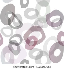 Dark Pink vector seamless cover with circles. Illustration with set of shining colorful abstract circles. Pattern for trendy fabric, wallpapers.