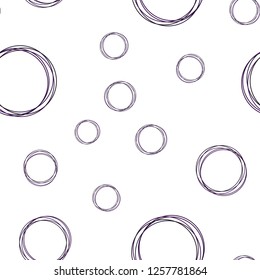 Dark Pink vector seamless cover with spots. Abstract illustration with colored bubbles in nature style. Design for textile, fabric, wallpapers.