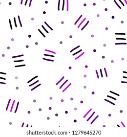 Dark Pink vector seamless cover with abstract shapes. Seamless gradient abstract lines on white background. Template for business cards, websites.
