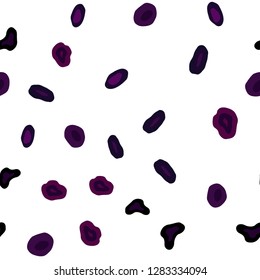 Dark Pink vector seamless cover with spots. Glitter abstract illustration with blurred drops of rain. Pattern for trendy fabric, wallpapers.