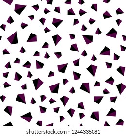 Dark Pink vector seamless, isometric background with triangles. Beautiful illustration with triangles in nature style. Pattern for design of fabric, wallpapers.