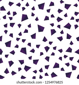 Dark Pink vector seamless, isometric layout with lines, triangles. Decorative design in abstract style with triangles. Pattern for design of fabric, wallpapers.