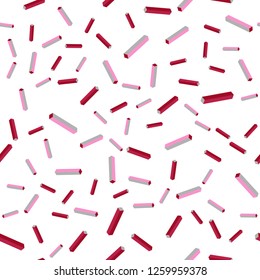 Dark Pink vector seamless, isometric layout with flat lines. Glitter abstract illustration with colorful sticks. Template for business cards, websites.