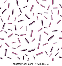 Dark Pink vector seamless, isometric texture with colored lines. Colorful shining illustration with lines on abstract template. Design for wallpaper, fabric makers.