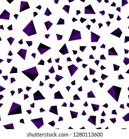 Dark Pink vector seamless, isometric pattern with polygonal style. Decorative design in abstract style with triangles. Design for wallpaper, fabric makers.