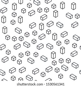 Dark Pink vector seamless, isometric backdrop with rhombus. Beautiful illustration with rectangles and squares. Texture for window blinds, curtains.