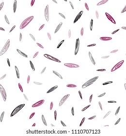 Dark Pink vector seamless layout with circle shapes. Abstract illustration with colored bubbles in nature style. Pattern can be used for ads, leaflets.